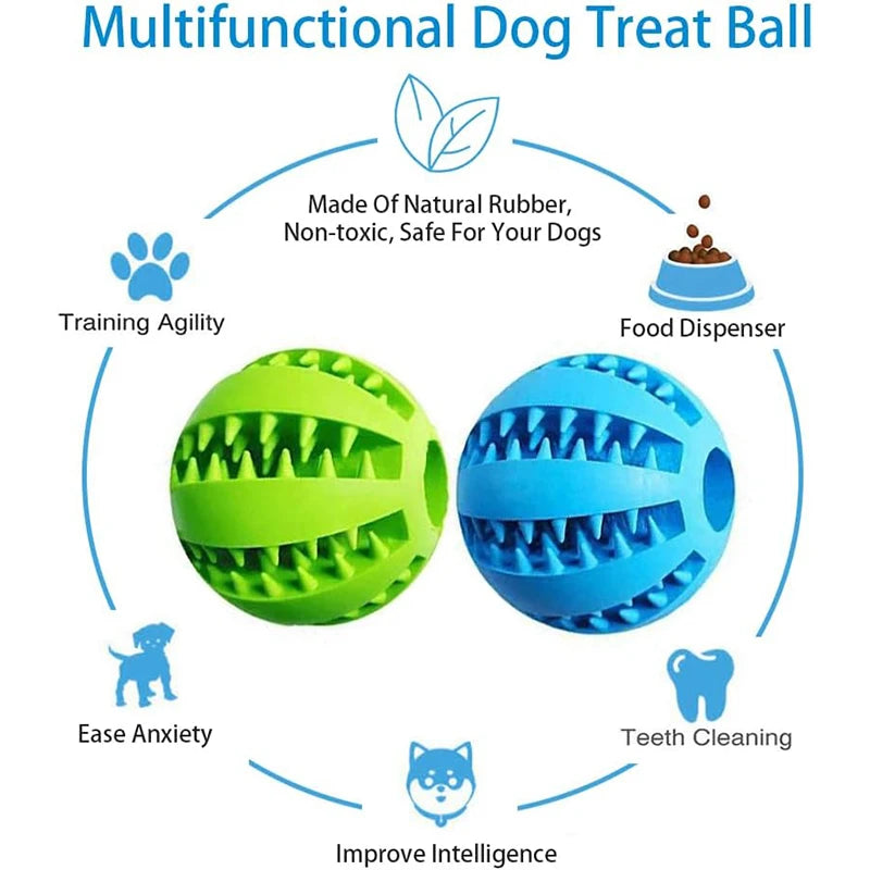 Dog Tooth Cleaning Ball Treat Feeder