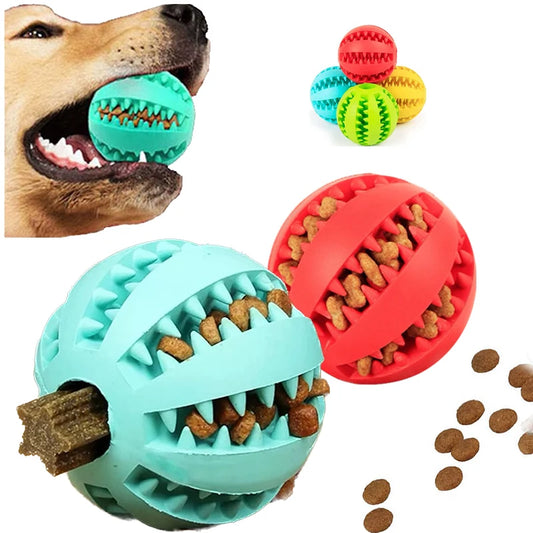 Dog Tooth Cleaning Ball Treat Feeder